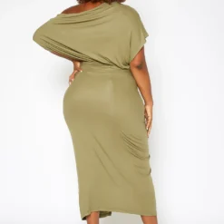 Asoph Plus Size Centered Drawstring Hem Maxi Skirt -Radiant Drape Sales 2017176 103 4