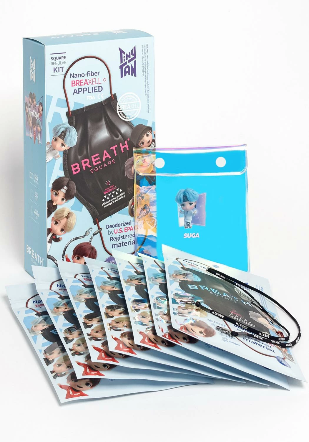 Tiny Tan BTS Breath Square Mask Regular Kit 1 Tiny Tan BTS Breath Square Mask Regular Kit