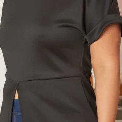 Asoph Plus Size Centered Split Hem Longline Top -Radiant Drape Sales 2017270 001 4