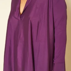 Plus Size Open Collar High To Low Chiffon Blouse -Radiant Drape Sales 2017276 145 4