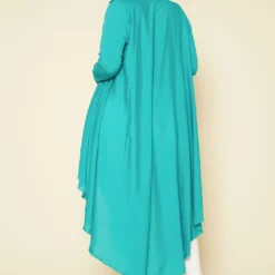 Plus Size Open Collar High To Low Chiffon Blouse -Radiant Drape Sales 2017276 179 3