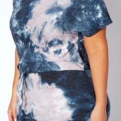 Asoph Plus Size Home Lounge Tie Dye Romper -Radiant Drape Sales 2017455 108 5