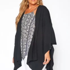Asoph Plus Size Ribbed Knit Kimono Cardigan -Radiant Drape Sales 2017523 001 2