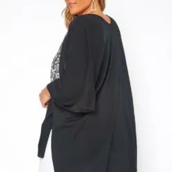 Asoph Plus Size Ribbed Knit Kimono Cardigan -Radiant Drape Sales 2017523 001 3