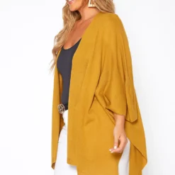 Asoph Plus Size Ribbed Knit Kimono Cardigan 7 Asoph Plus Size Ribbed Knit Kimono Cardigan -Radiant Drape Sales 2017523 159 2