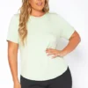 Asoph Plus Size Windowpane Cut Out Design Shirt