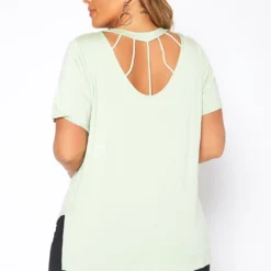 Asoph Plus Size Windowpane Cut Out Design Shirt -Radiant Drape Sales 2017525 151 3