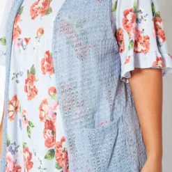 Asoph Plus Size Open Front Longline Vest -Radiant Drape Sales 2017588 003 0