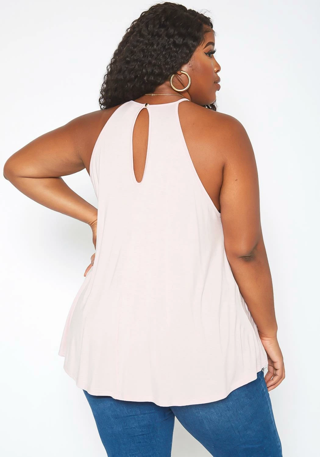 Asoph Plus Size Crochet Hem Cami Top 4 Asoph Plus Size Crochet Hem Cami Top - Image 4