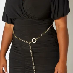 Asoph Plus Size Ruched Bodycon Mini Dress With Waist Chain -Radiant Drape Sales 2017786 001 4