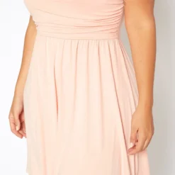 Asoph Plus Size Basic Tube Fit & Flare Mini Dress 9 Asoph Plus Size Basic Tube Fit & Flare Mini Dress -Radiant Drape Sales 2017801 119 4