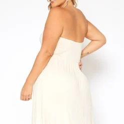 Asoph Plus Size Basic Tube Fit & Flare Mini Dress -Radiant Drape Sales 2017801 319 3