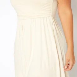 Asoph Plus Size Basic Tube Fit & Flare Mini Dress -Radiant Drape Sales 2017801 319 4