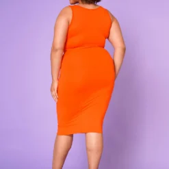 Asoph Plus Size Basic Tank Crop Top & Midi Skirt Set 10 Asoph Plus Size Basic Tank Crop Top & Midi Skirt Set -Radiant Drape Sales 2017807 004 5