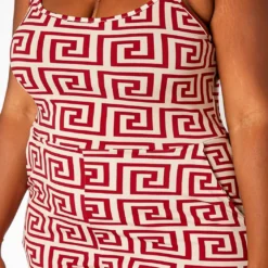 Asoph Plus Size Greek Key Print Cami Jumpsuit -Radiant Drape Sales 2017900 283 4