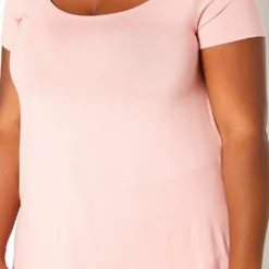 Asoph Plus Size Cut Out Front Tee Shirt -Radiant Drape Sales 2017920 119 4