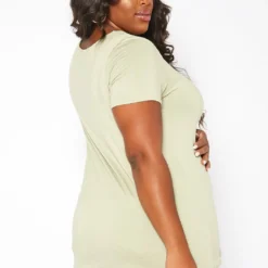 Asoph Plus Size Cut Out Front Tee Shirt -Radiant Drape Sales 2017920 151 3