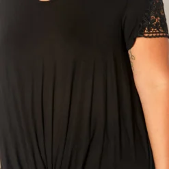 Asoph Plus Size Crochet Hem Short Sleeve Shirt -Radiant Drape Sales 2017936 001 4