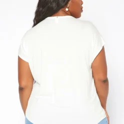 Asoph Plus Size Crochet Hem V Neck Shirt -Radiant Drape Sales 2017999 135 3