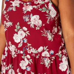 Asoph Plus Size Floral Print V Neck Cami Top -Radiant Drape Sales 2018002 283 4