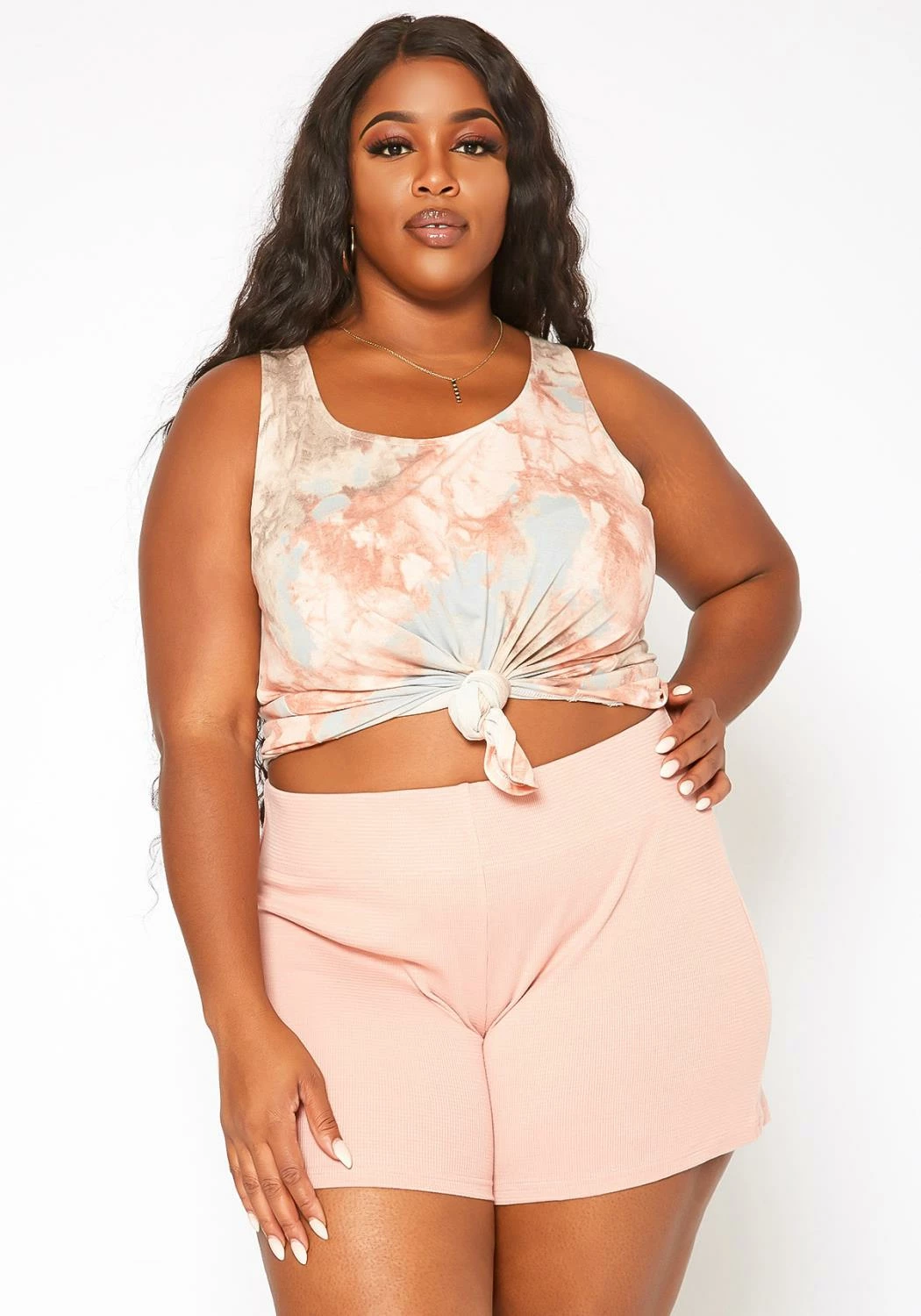 Asoph Plus Size Lounge Knit Shorts 2 Asoph Plus Size Lounge Knit Shorts - Image 2