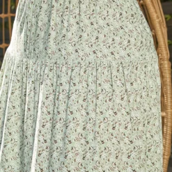 Asoph Plus Size Dainty Floral Print Flare Maxi Skirt 9 Asoph Plus Size Dainty Floral Print Flare Maxi Skirt -Radiant Drape Sales 2018087 151 4