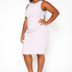 Asoph Plus Size Drawstring Hem Bodycon Mini Dress 7 Asoph Plus Size Drawstring Hem Bodycon Mini Dress -Radiant Drape Sales 2018095 104 2