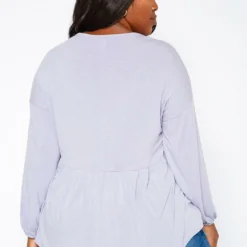 Asoph Plus Size Relaxed Fit Peplum Top 8 Asoph Plus Size Relaxed Fit Peplum Top -Radiant Drape Sales 2018174 104 3