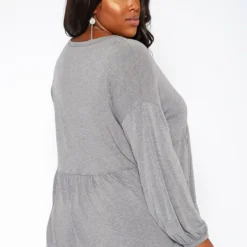 Asoph Plus Size Relaxed Fit Peplum Top -Radiant Drape Sales 2018174 108 3