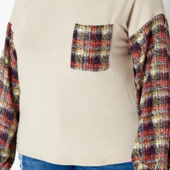 Asoph Plus Size Plaid Print Sweatshirt -Radiant Drape Sales 2018207 144 4