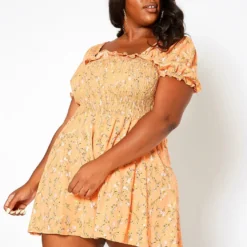 Asoph Plus Size Floral Blossom Print Romper