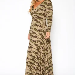 Asoph Plus Size Camo Print Fit & Flare Maxi Dress -Radiant Drape Sales 2018243 001 2