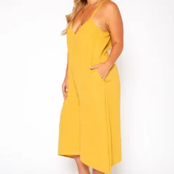 Asoph Plus Size Relaxed Fit Wide Flare Jumpsuit -Radiant Drape Sales 2018269 159 2