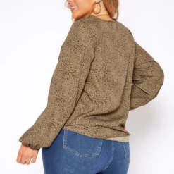 Asoph Plus Size Leopard Print Long Sleeve Top -Radiant Drape Sales 2018297 125 3