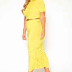 Asoph Plus Size Ruched Design Two Piece Set 7 Asoph Plus Size Ruched Design Two Piece Set -Radiant Drape Sales 2018400 105 2