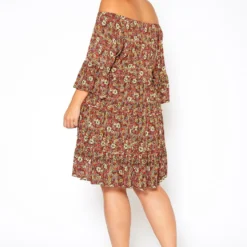 Asoph Plus Size Vintage Floral Print Mini Dress -Radiant Drape Sales 2018420 120 3