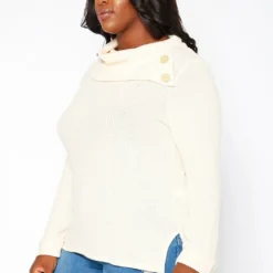 Asoph Plus Size Asymmetric Cowl Neck Sweater -Radiant Drape Sales 2018423 191 1