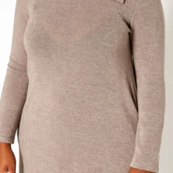 Asoph Plus Size Asymmetric Cowl Neck Mini Dress -Radiant Drape Sales 2018432 118 4