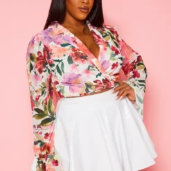 Asoph Plus Size PU Leather Circle Mini Skirt -Radiant Drape Sales 2018464 002 4