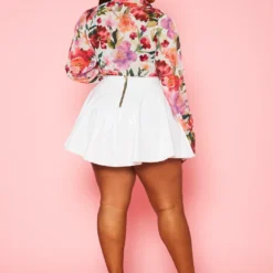 Asoph Plus Size PU Leather Circle Mini Skirt -Radiant Drape Sales 2018464 002 5