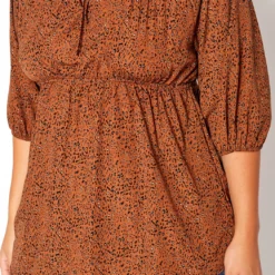 Asoph Plus Size Dainty Leopard Print Flare Top -Radiant Drape Sales 2018483 106 4