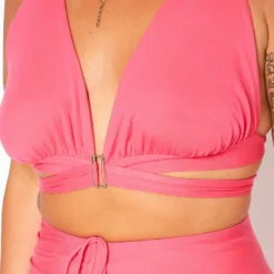 Asoph Plus Size Triangle Wrap Crop Top -Radiant Drape Sales 2018513 102 4