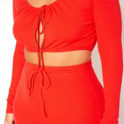 Asoph Plus Size Ribbed Knit Crop Top & Pants Set 9 Asoph Plus Size Ribbed Knit Crop Top & Pants Set -Radiant Drape Sales 2018516 110 4