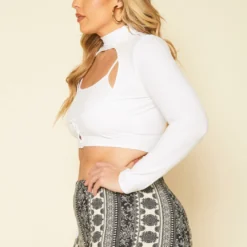 Asoph Plus Size Ribbed Two Piece Crop Top Set 7 Asoph Plus Size Ribbed Two Piece Crop Top Set -Radiant Drape Sales 2018517 001 2