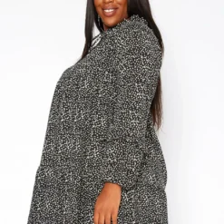 Asoph Plus Size Dotted Print Flare Mini Dress -Radiant Drape Sales 2018555 001 2