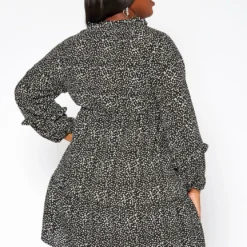 Asoph Plus Size Dotted Print Flare Mini Dress -Radiant Drape Sales 2018555 001 3