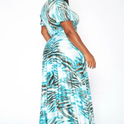 Asoph Plus Size Silver Lining Crop Top & Flare Maxi Skirt Set 8 Asoph Plus Size Silver Lining Crop Top & Flare Maxi Skirt Set -Radiant Drape Sales 2018563 140 3