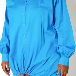 Asoph Plus Size Oversized Button Up Collar Mini Dress 9 Asoph Plus Size Oversized Button Up Collar Mini Dress -Radiant Drape Sales 2018565 127 4