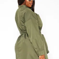 Asoph Plus Size Button Front Collar Mini Dress -Radiant Drape Sales 2018567 554 3