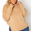 Asoph Plus Size Funnel Neck Sweater